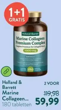 Holland & Barrett Marine Collageen Premium Complex 1000mg - 180 tabletten aanbieding