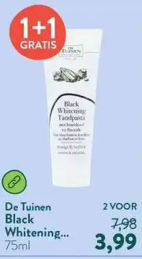 Holland & Barrett Black Whitening Tandpasta Houtskool + Fluoride aanbieding