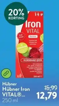 Holland & Barrett Hübner Iron VITAL® Vloeibaar IJzer aanbieding