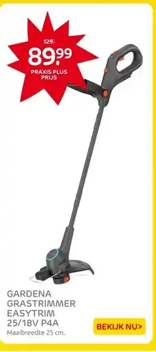 Praxis GARDENA GRASTRIMMER EASYTRIM 25/18V P4A aanbieding