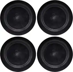 Bol.com House Doctor Serveur borden - zwart DIA 24cm - set van 4 stuks aanbieding