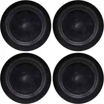 Bol.com House Doctor Serveur borden - zwart DIA 24cm - set van 4 stuks aanbieding