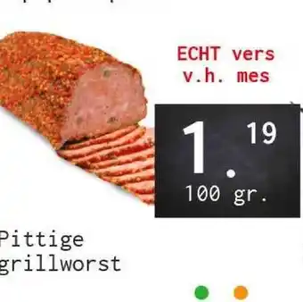 Naanhof Pittige Grillworst 100gr aanbieding