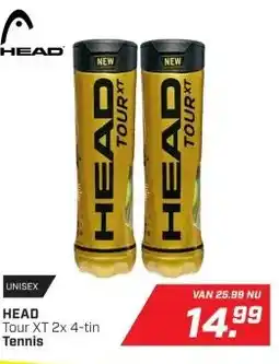 Dekamarkt HEAD Tour XT 2x 4-tin Tennis aanbieding