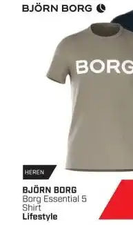 Dekamarkt BJÖRN BORG Borg Essential 5 Shirt Lifestyle aanbieding