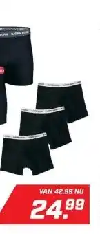 Dekamarkt BJÖRN BORG Stretch Boxer Set 3 Ondergoed aanbieding