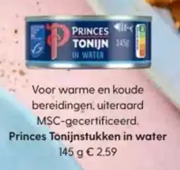Albert Heijn Princes Tonijnstukken in water aanbieding
