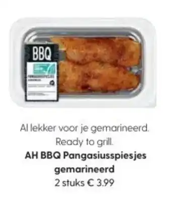 Albert Heijn AH BBQ Pangasiusspiesjes gemarineerd aanbieding
