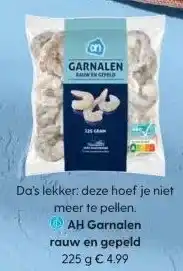 Albert Heijn AH Garnalen rauw en gepeld aanbieding