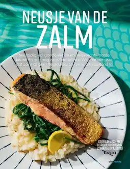 Albert Heijn Gegrilde zalm met citroen botersaus, zeekraal en risotto aanbieding