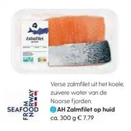Albert Heijn AH Zalmfilet op huid aanbieding