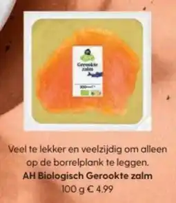 Albert Heijn AH Biologisch Gerookte zalm aanbieding