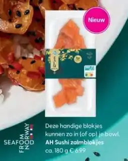 Albert Heijn AH Sushi zalmblokjes aanbieding