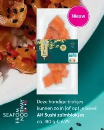 Albert Heijn AH Sushi zalmblokjes aanbieding