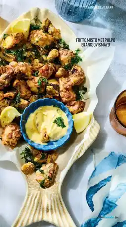 Albert Heijn Fritto misto met pulpo en ansjovismayo aanbieding