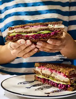 Albert Heijn Sandwich met haringsalade aanbieding