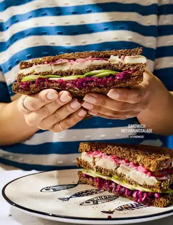 Albert Heijn Sandwich met haringsalade aanbieding