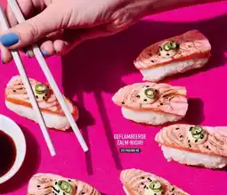 Albert Heijn Geflambeerde zalm nigiri aanbieding