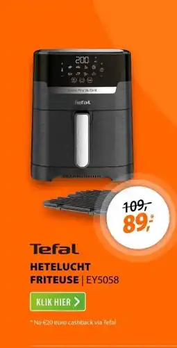 Expert Tefal EY5058 Easy Fry & Grill Precision Zwart aanbieding