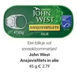 Albert Heijn John West Ansjovisfilets in olie aanbieding