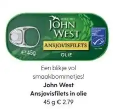 Albert Heijn John West Ansjovisfilets in olie aanbieding