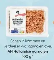 Albert Heijn AH Hollandse garnalen 100 g* aanbieding