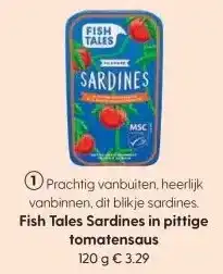Albert Heijn Fish Tales Sardines in pittige tomatensaus aanbieding