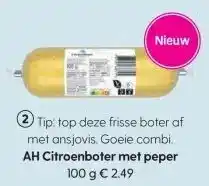 Albert Heijn AH Citroenboter met peper aanbieding