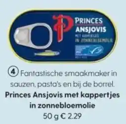 Albert Heijn Princes Ansjovis met kappertjes in zonnebloemolie aanbieding