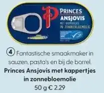 Albert Heijn Princes Ansjovis met kappertjes in zonnebloemolie aanbieding