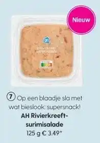 Albert Heijn AH Rivierkreeft- surimisalade aanbieding
