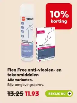 Pets Place Flea Free anti Flea Free anti vlooien en tekenmiddelen en tekenmiddelen aanbieding
