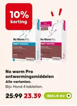 Pets Place No worm Pro ontwormingsmiddelen aanbieding