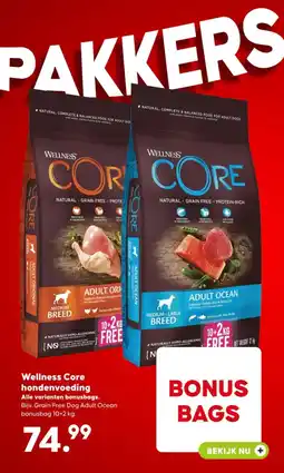 Pets Place Wellness Core hondenvoeding aanbieding