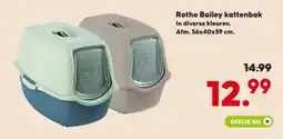 Pets Place Rotho Bailey kattenbak aanbieding