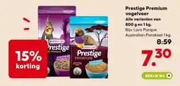 Pets Place Prestige Premium vogelvoer aanbieding