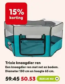 Pets Place Trixie knaagdier ren Een knaagdier ren met net en bodem. aanbieding