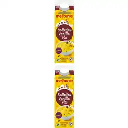 Albert Heijn Melkunie Bolletjesvla met vanillesmaak 2-pack aanbieding