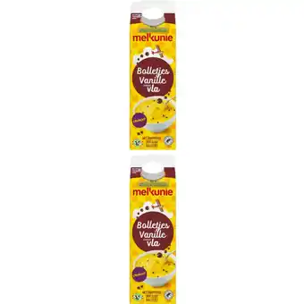 Albert Heijn Melkunie Bolletjesvla met vanillesmaak 2-pack aanbieding