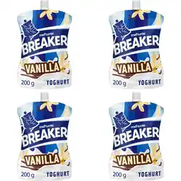 Albert Heijn Melkunie Breaker vanille yoghurt 4-pack aanbieding