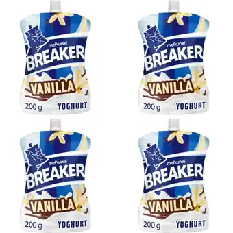 Albert Heijn Melkunie Breaker vanille yoghurt 4-pack aanbieding
