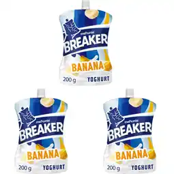 Albert Heijn Melkunie Breaker banaan yoghurt 3-pack aanbieding