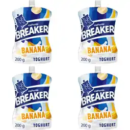 Albert Heijn Melkunie Breaker banaan yoghurt 4-pack aanbieding