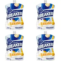 Albert Heijn Melkunie Breaker banaan yoghurt 4-pack aanbieding