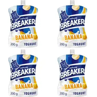 Albert Heijn Melkunie Breaker banaan yoghurt 4-pack aanbieding
