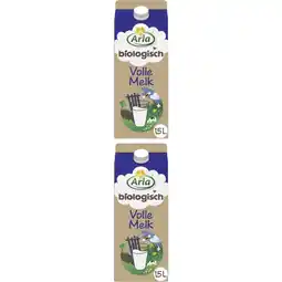 Albert Heijn Arla Biologisch volle melk 2-pack aanbieding