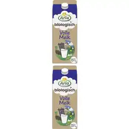Albert Heijn Arla Biologisch volle melk 2-pack aanbieding