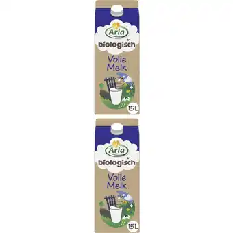 Albert Heijn Arla Biologisch volle melk 2-pack aanbieding