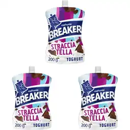 Albert Heijn Melkunie Breaker straciatella yoghurt 3-pack aanbieding