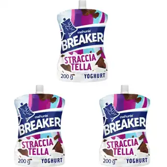 Albert Heijn Melkunie Breaker straciatella yoghurt 3-pack aanbieding